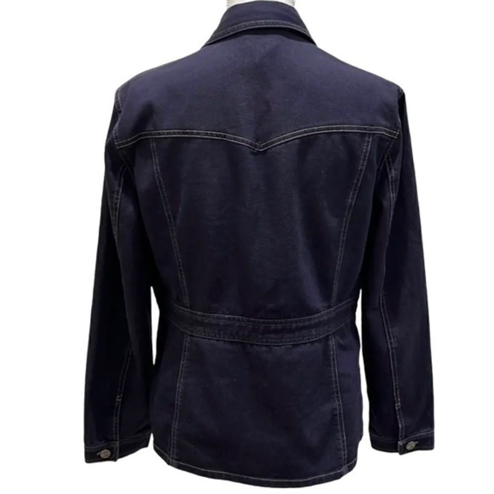 Evan - Picone Demin Stretch Button Down Jacket. W… - image 4